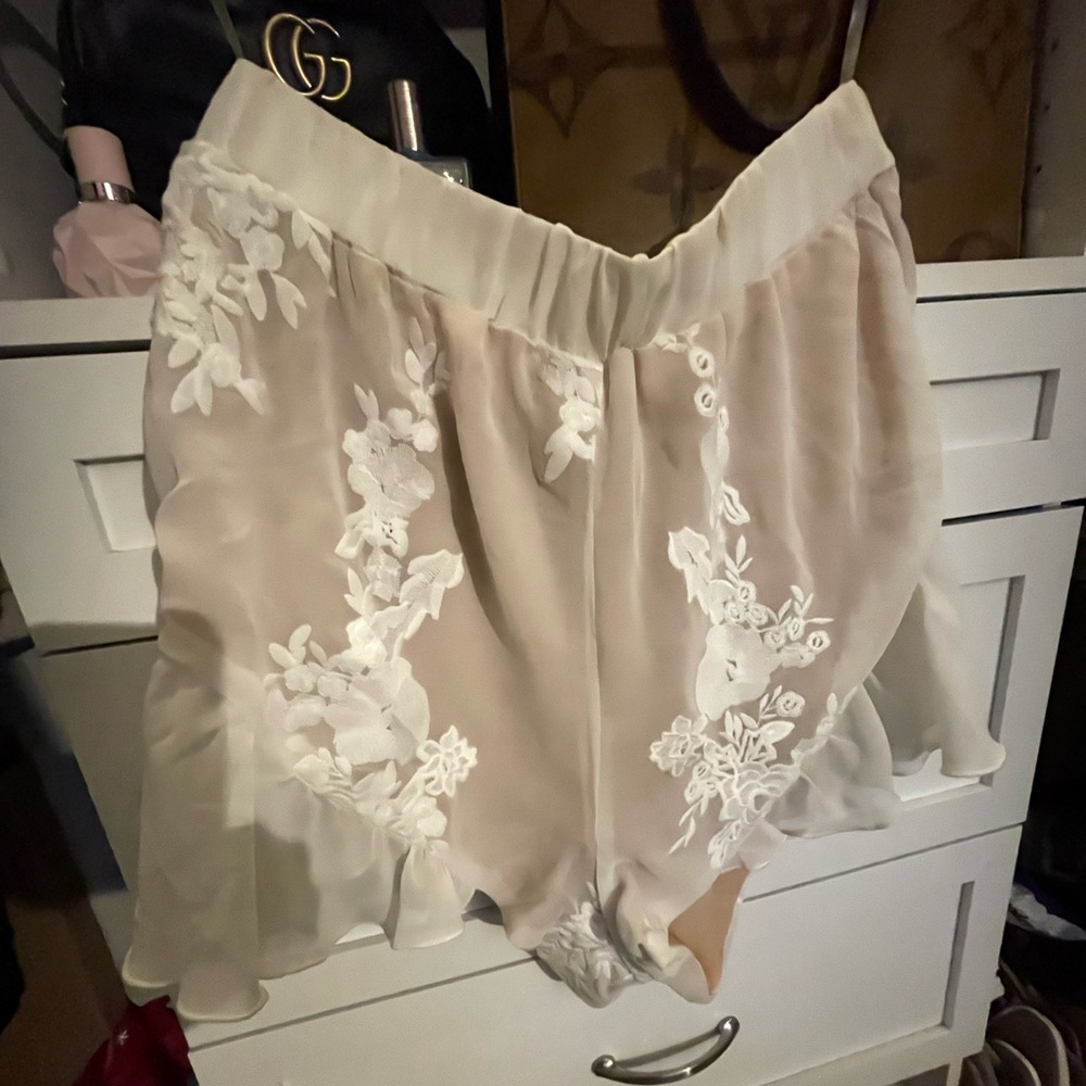 White Lace Shorts Shop Hopes